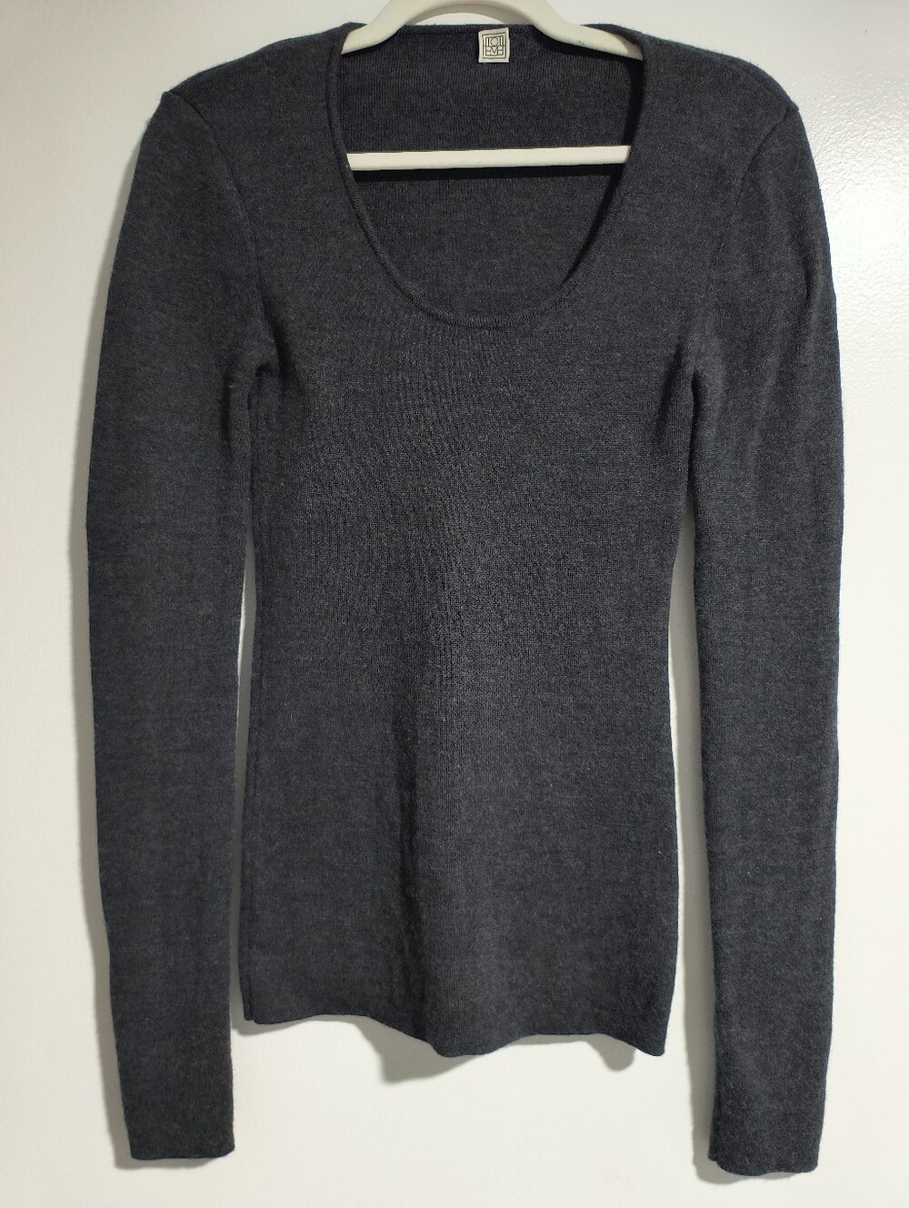 TOTEME Compact Knit Top Sz M
